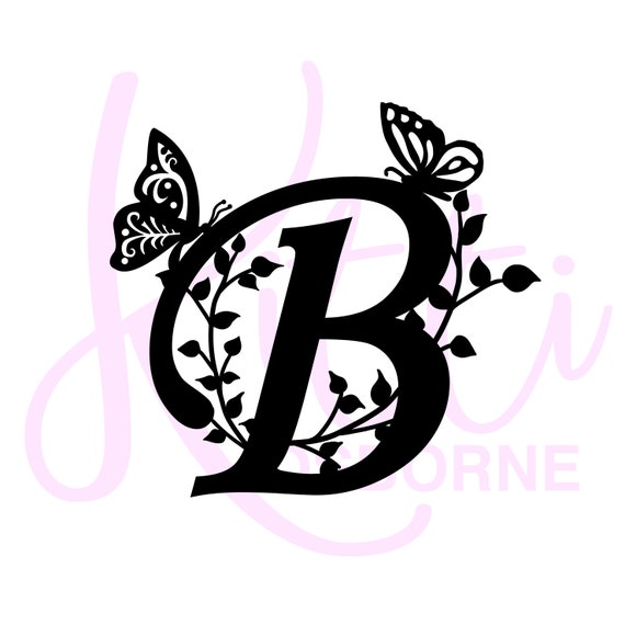 Download Svg Alphabet Letter B Paper Cutting File Instant Download Etsy