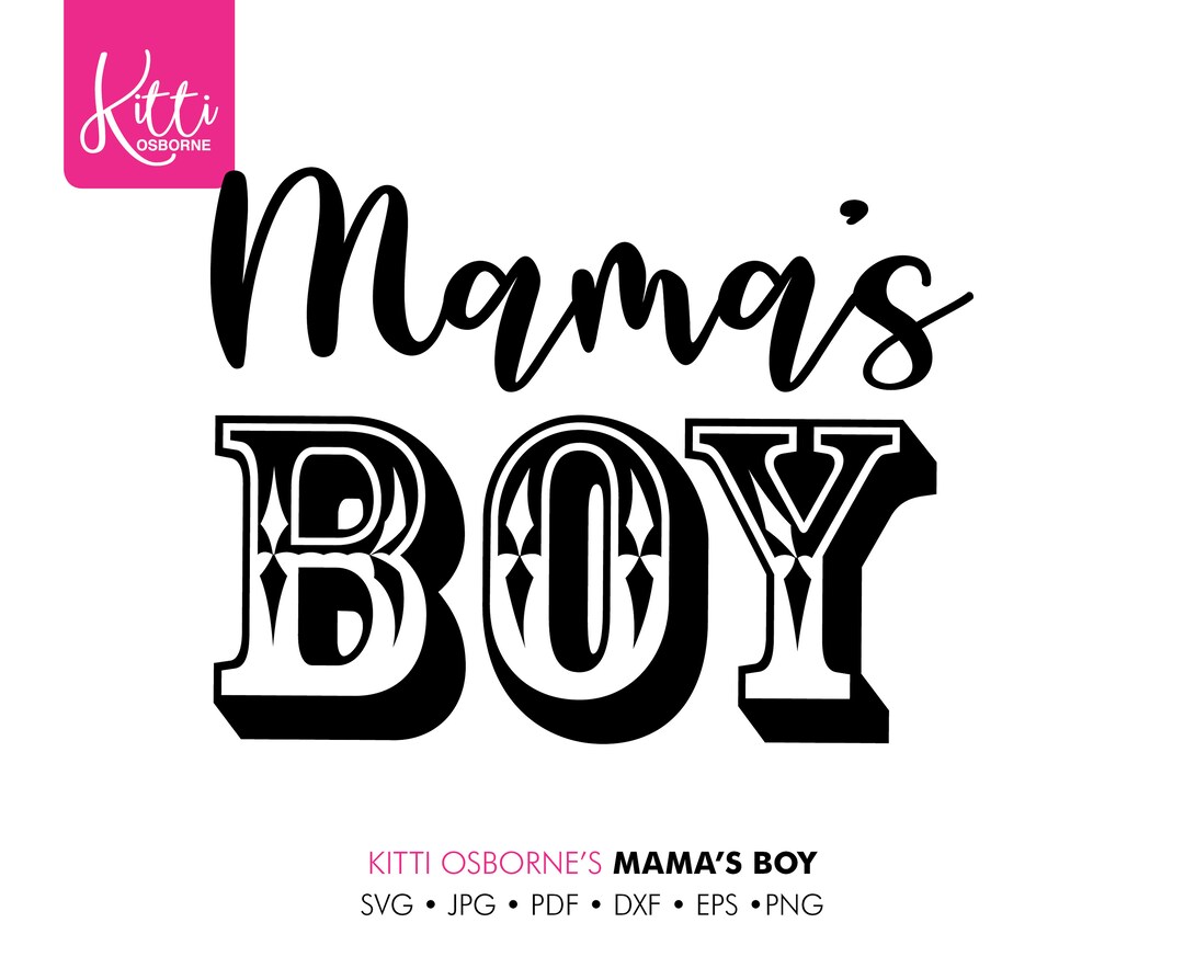 Mama's Boy SVG Cutting File Etsy New Zealand