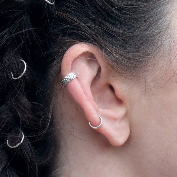 Snake Ear Cuff Sterling Silver | No Piercing | Mermaid Ear Cuff | Snake Skin Ear Cuff | Minimalistic Jewellery | Minimal Everyday