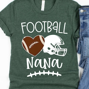 Football Nana Tshirt/ Football Grandma Gift/ Football Nana/ Sports Nana Shirt/ Gift For Football Nana