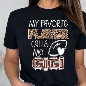 Fußball Gigi Shirt / Süßes Gigi Fußball Spiel Tag Geschenk / Mein Lieblingsspieler Nennt mich Gigi / Fußball Oma Shirt / Senior Fußball Gigi Tee