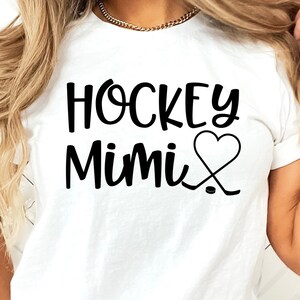 Hockey Mimi Tshirt/ Cute Ice Hockey Gift For Gigi/ Hockey Gigi/ Hockey Game Day Shirt For Grandma/ Ice Hockey Shirt Gift/ Hockey Grandma