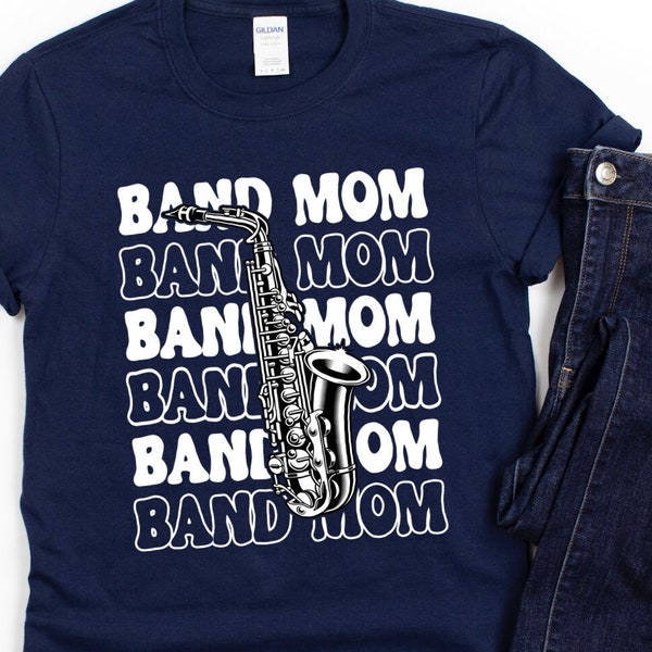 Proud Mom Awesome Saxophone Player Marching Band Shirt main image 0