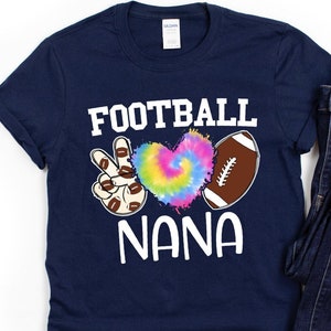 Groovy Football Nana Shirt/ Nana Football Game Day Shirt/ Football Nana/ Retro Nana Football Tshirt/ Football Grandma Shirt