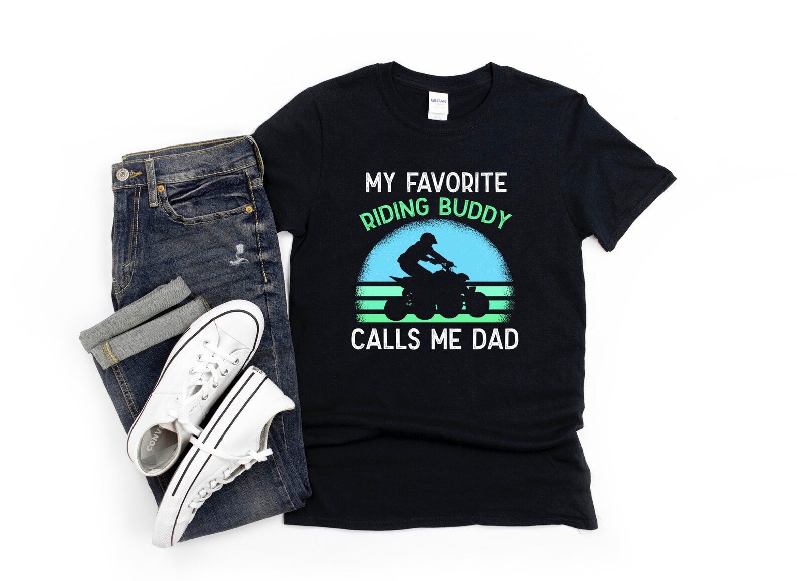 Quad Racing Shirt/ Cute ATV Dad Gift/ My Favorite Riding Buddy Etsy