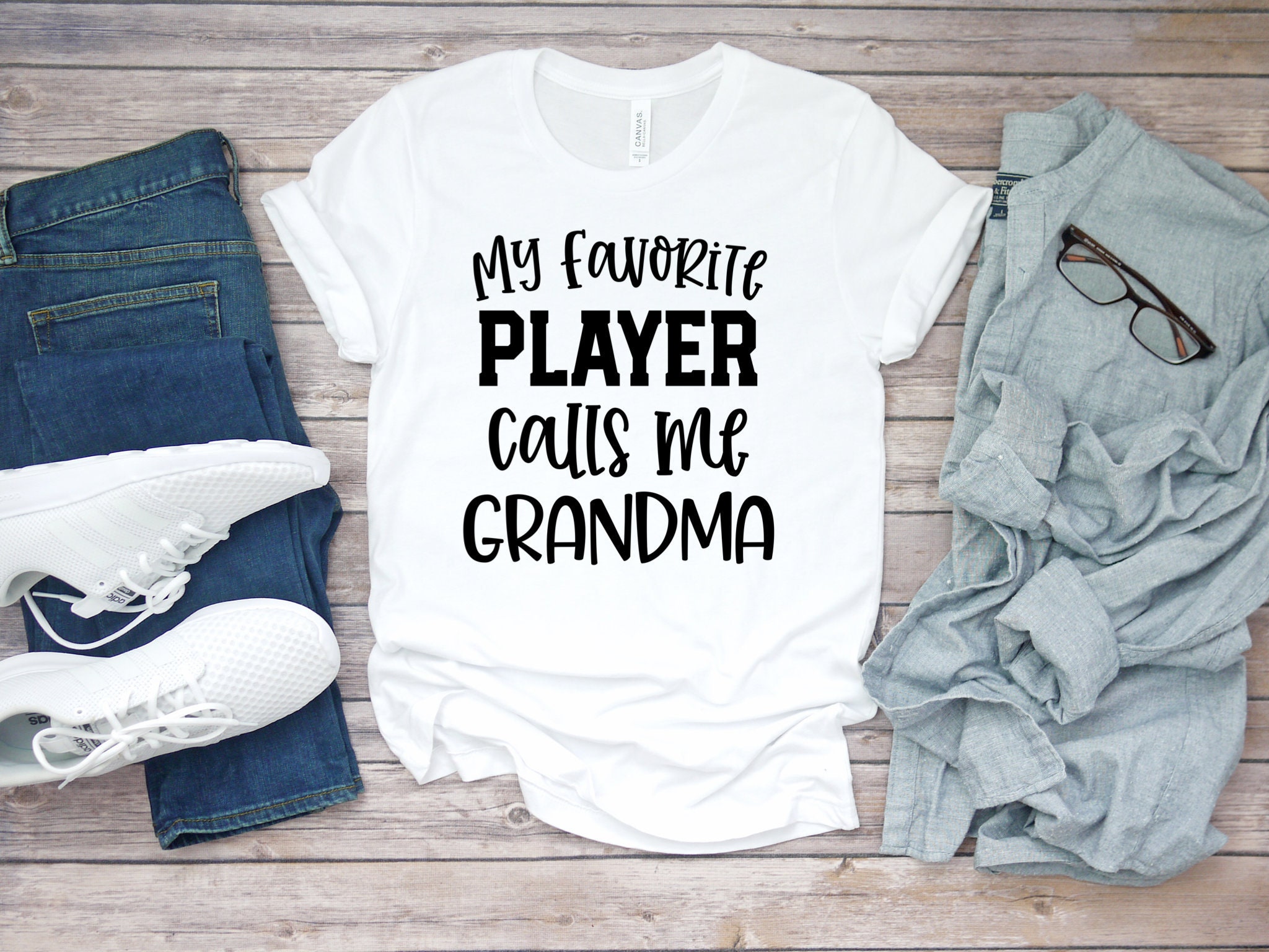 Grandma Sports Tshirt Cute Grandma Shirt T My Favorite Etsy