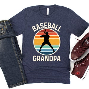 Baseball Grandpa Shirt Grandson Baseball Player Gift Tee