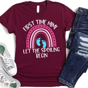 Mimi to Be Shirt/ Pregnancy Announcement Mimi Shirt/ First - Etsy
