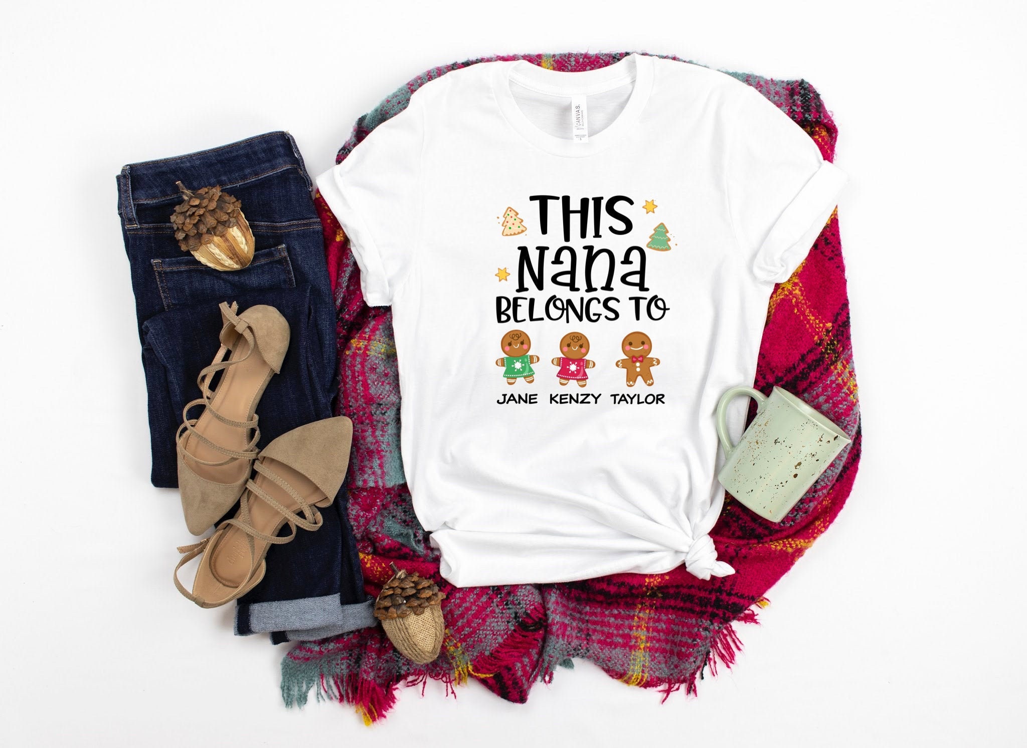 Nana Christmas Shirt/ Custom Nana Christmas Gift/ This Nana Nana Christmas Shirt/ Custom Nana Christmas Gift/ This Nana
