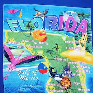 Strandhanddoek Florida kaart