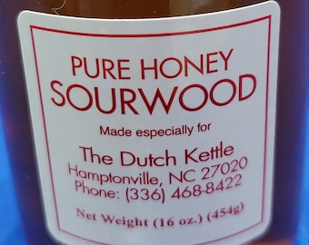 1 Lb Pure Sourwood Honey