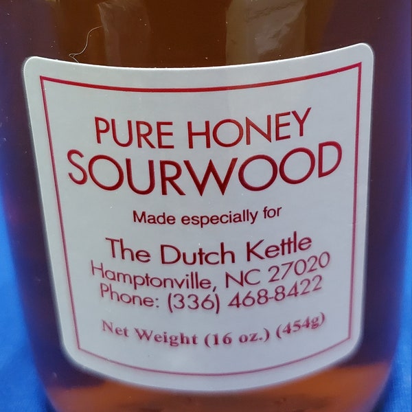 1 Lb Pure Sourwood Honey