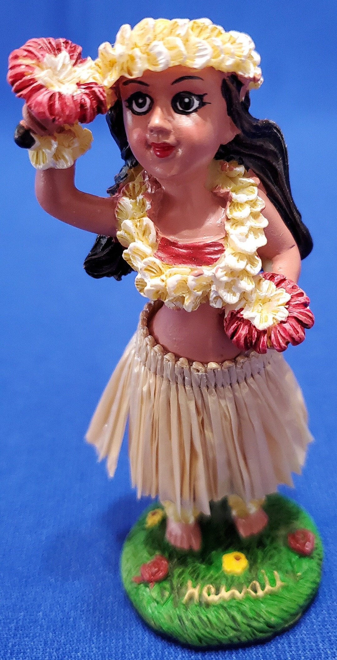 Dashboard Hula Dancer With Red Hibiscus Etsy