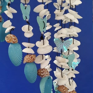 Aqua Butterfly Shell Chime - Etsy