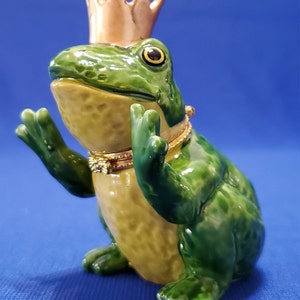 Best Seller! Prince Frog Porcelain Box