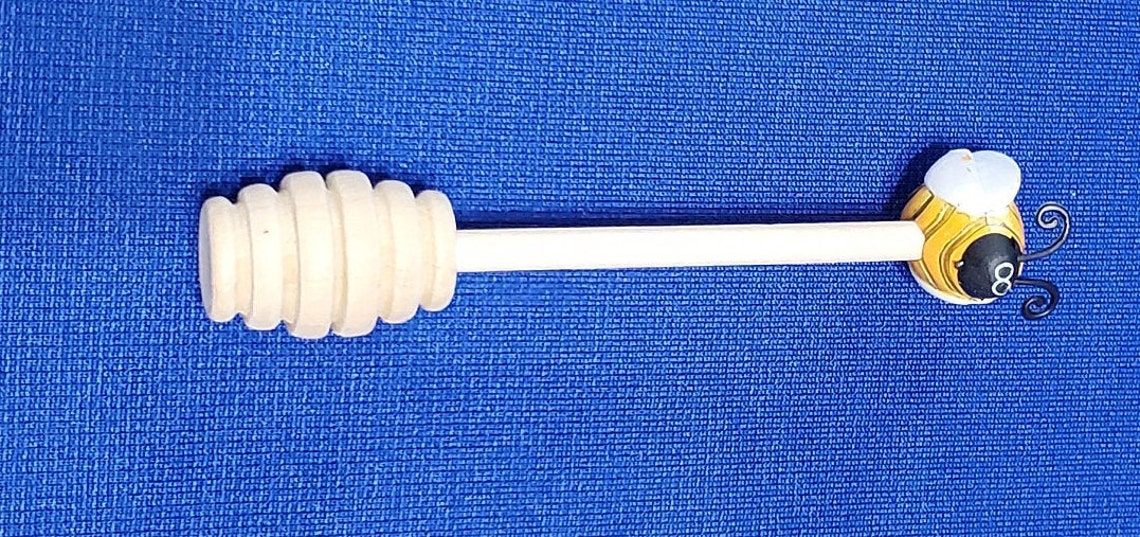 Honey Jar With Dipper Etsy