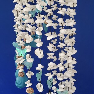 Aqua Butterfly Shell Chime - Etsy