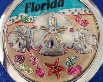 Florida Seashell mirror compact