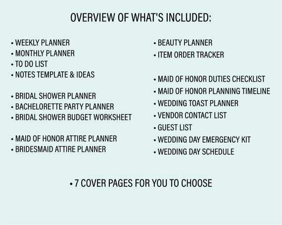 to do list for maid of honor