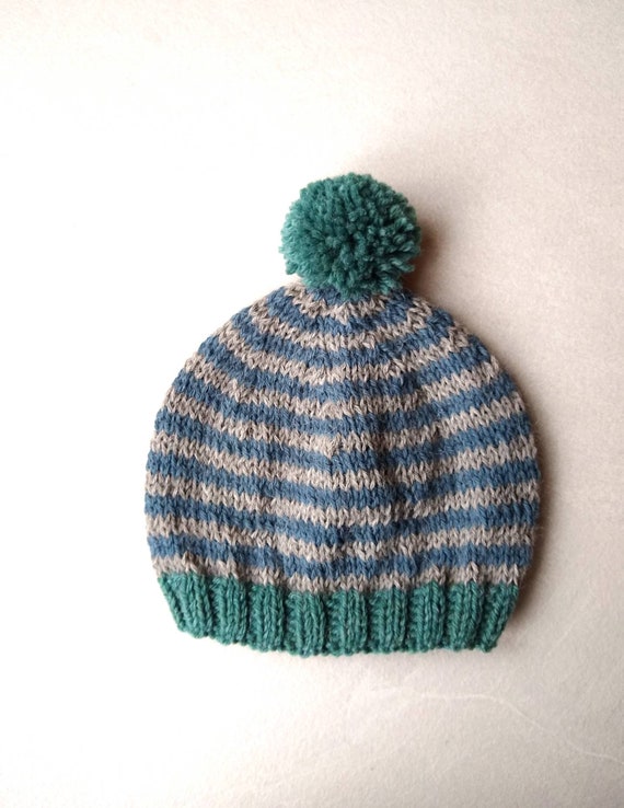 green baby beanie