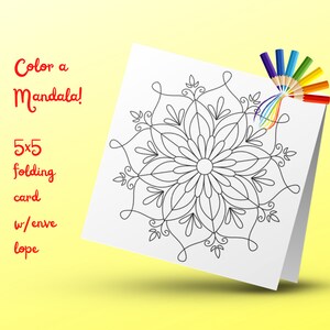 Beate's Mandala Card - Floreale 89