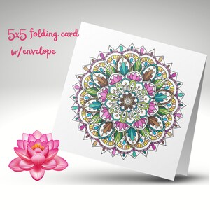 Beate's Mandala Card 221