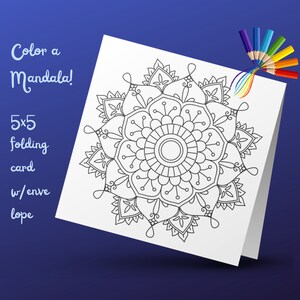 Beate's Mandala Card - Floreale 20
