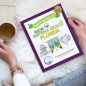 New Smyrna Beach, Florida - Adult Coloring Book - Explore the Sights of NSB