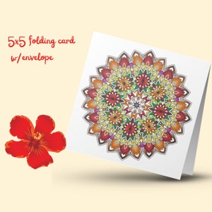 Beate&#39;s Mandala Card 219
