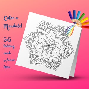 Beate's Mandala Card - Floreale 17