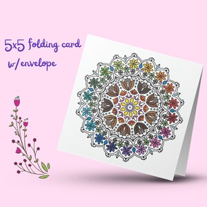 Beate's Mandala Card 186