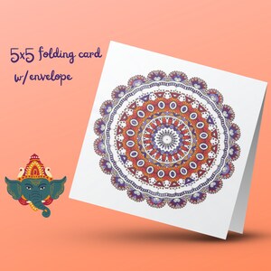 Beate's Mandala Card 198