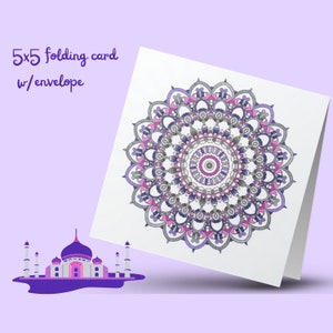 Beate&#39;s Mandala Card 194