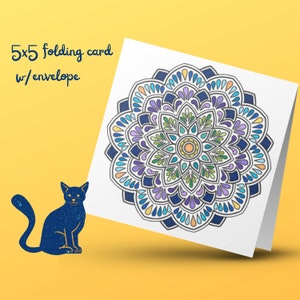 Beate&#39;s Mandala Card 214