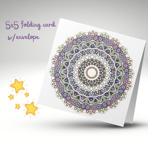 Beate&#39;s Mandala Card 193