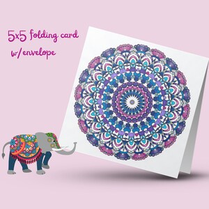 Beate&#39;s Mandala Card 199