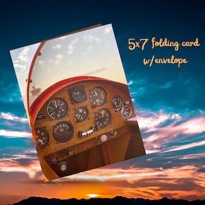 Taylor Monoplane Cockpit #1 - Aviation Card