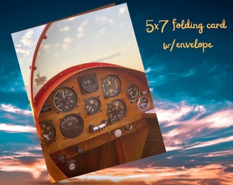 Taylor Monoplane Cockpit #1 - Aviation Card