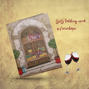Entrez dans le monde du vin toscan - Carte - de notre livre de coloriage « Explore Food & Wine of Tuscany »