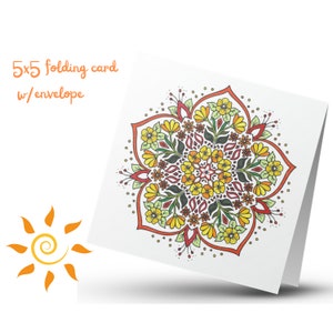 Beate's Mandala Card 185