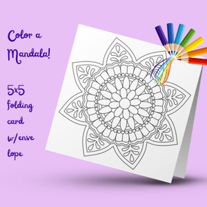 Beate's Mandala Card - Floreale 42