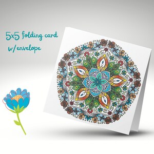Beate's Mandala Card 200