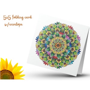 Beate&#39;s Mandala Card 215