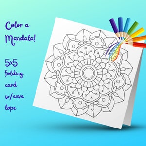 Beate's Mandala Card - Floreale 75