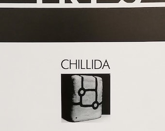 Cartel de la exposición colectiva de Eduardo Chillida de 1990
