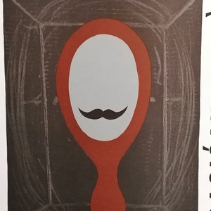 Tapies Small Poster from Barcelona Exhibition