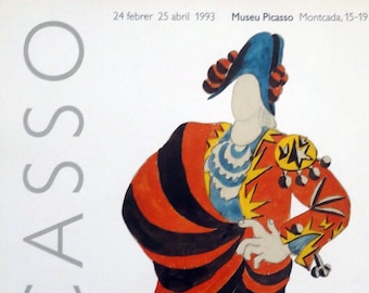 1993 Pablo Picasso Small Poster from Barcelona Exhibition