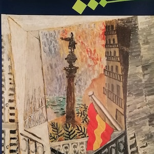 1983 Cubist Style Art Poster &quot;El paseo de Colón&quot; by Pablo Picasso