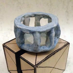 Wabi Sabi Ceramic Blue, Contemporary Designer Craft, Modern Home Decor