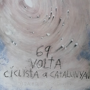 1989 Póster artístico de Miquel Barceló de LA VOLTA &#39;89
